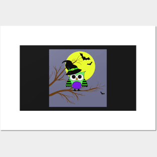 Halloween Owl Posters and Art